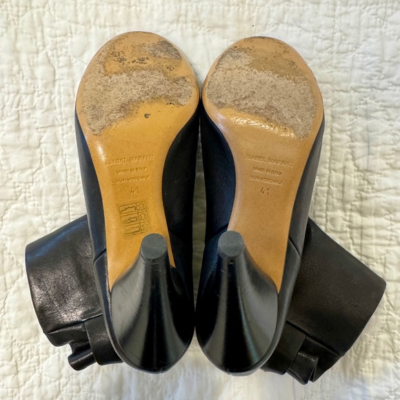 Isabel Marant Lystal Black Leather Ankle boots, size 9 - Picture 10 of 10